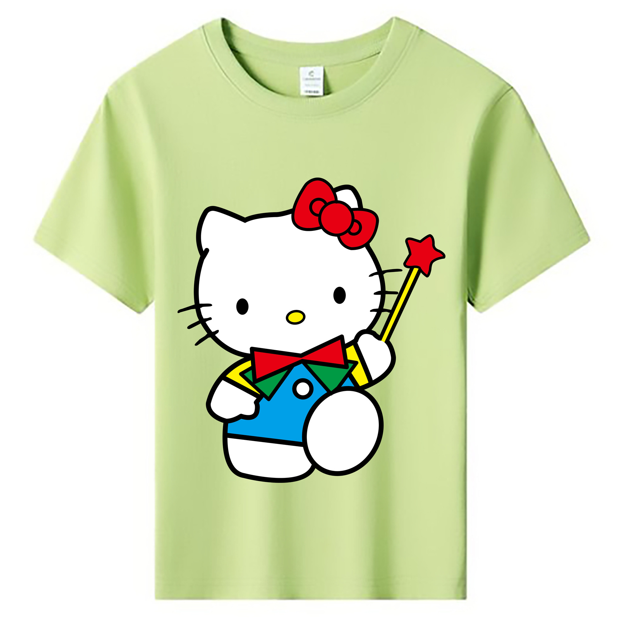 （画像用） Hello Kitty ハローキティ 綿100％キッズTシャツ（フロントプリント）